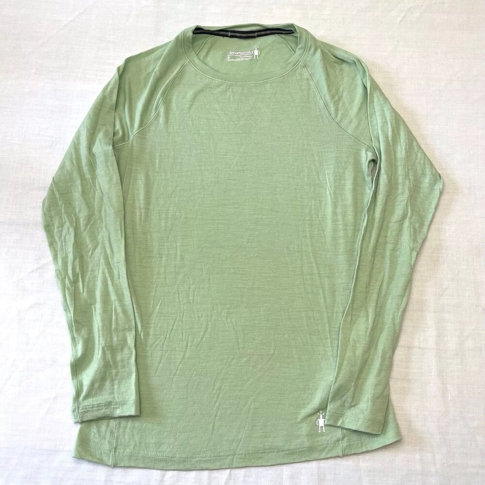 Smartwool Women's Long Sleeve Crew Top - Light Green